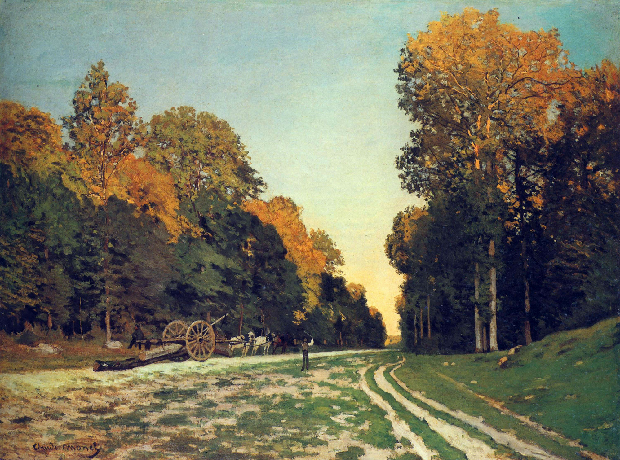 The Road from Chailly to Fontainebleau 1864